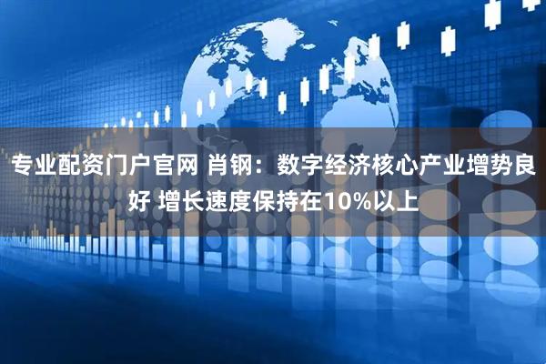 专业配资门户官网 肖钢：数字经济核心产业增势良好 增长速度保持在10%以上
